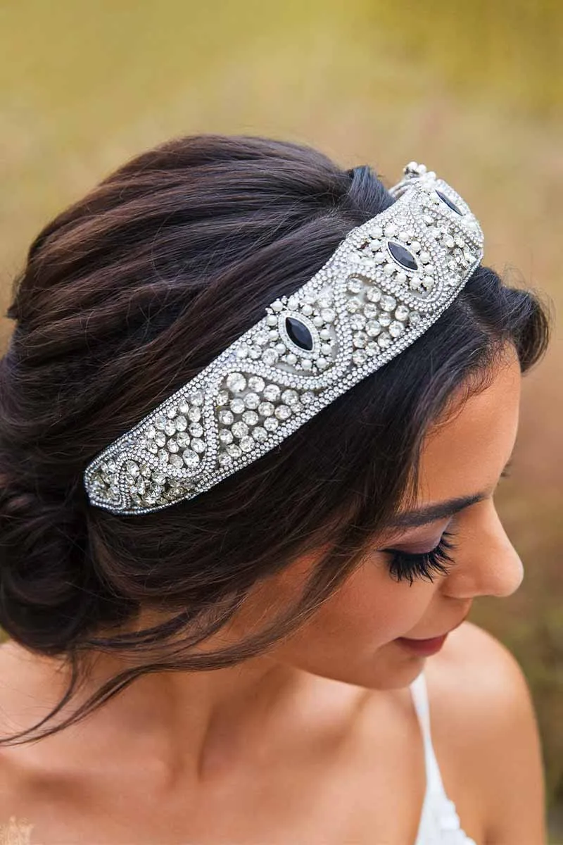 2025 Silver Rhinestone Headband For Wedding Hair Band  Bridal Accessories
