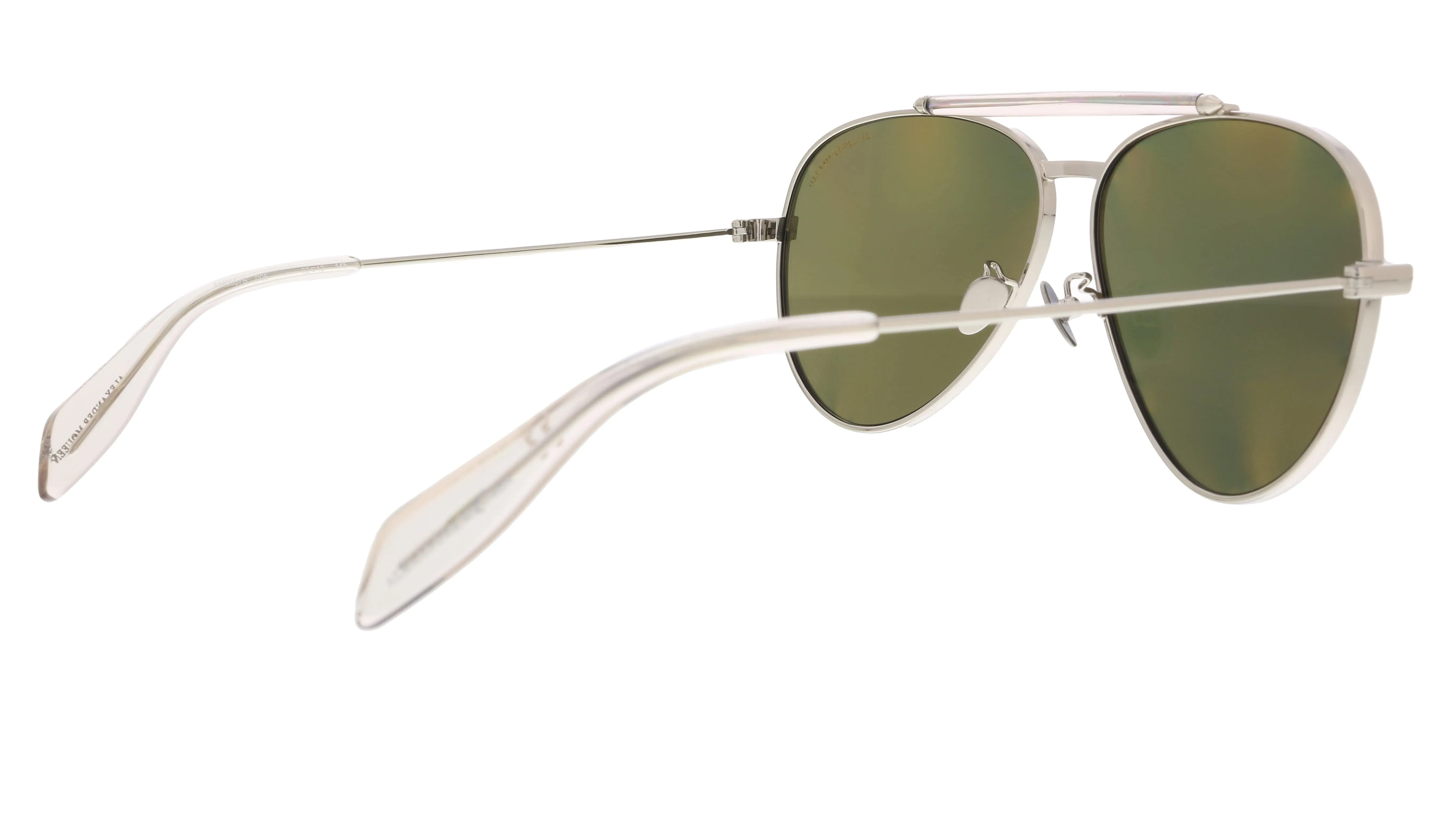 Alexander McQueen AM0057S 005  Silver  Aviator Sunglasses