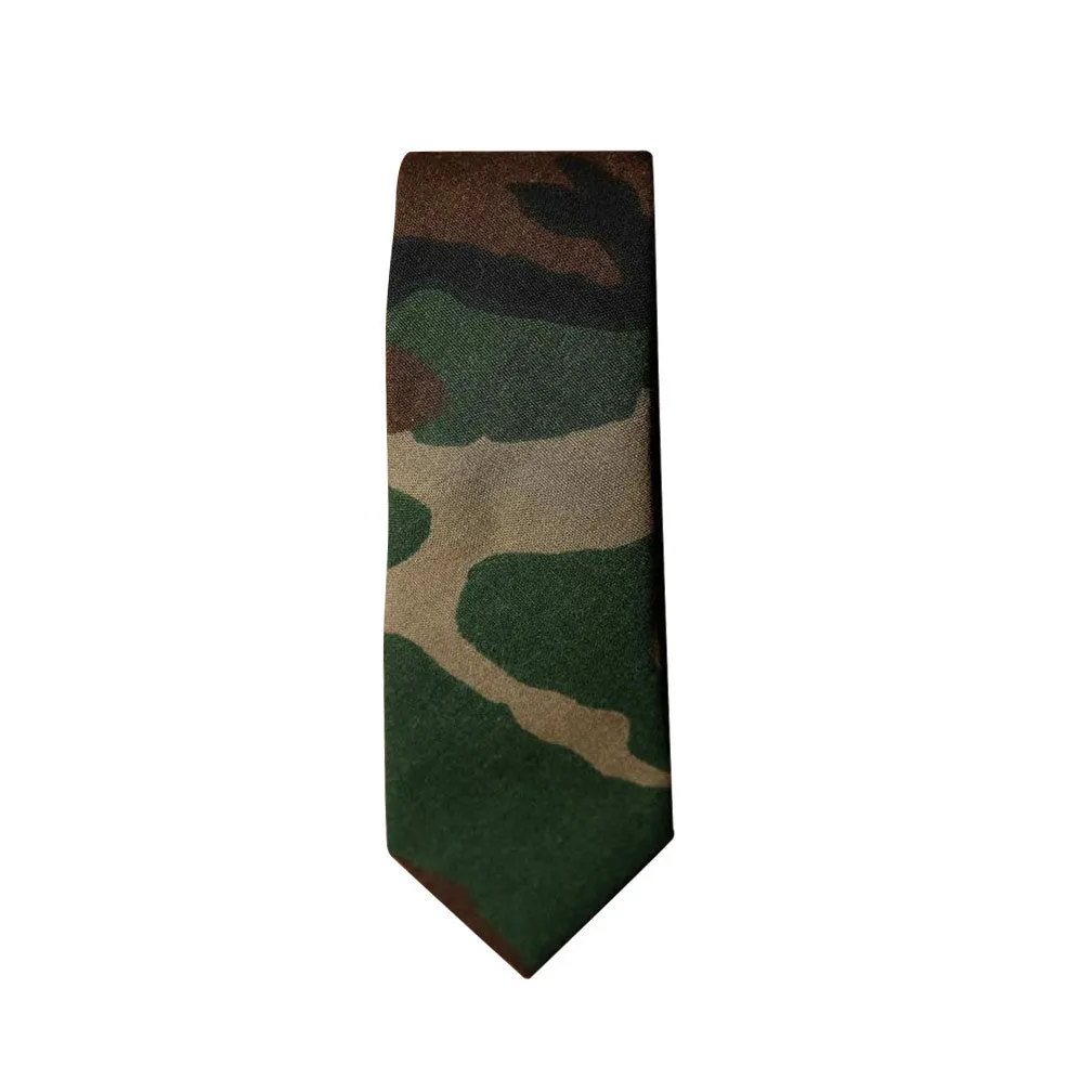 Blade   Blue - Camo Army Green Tie