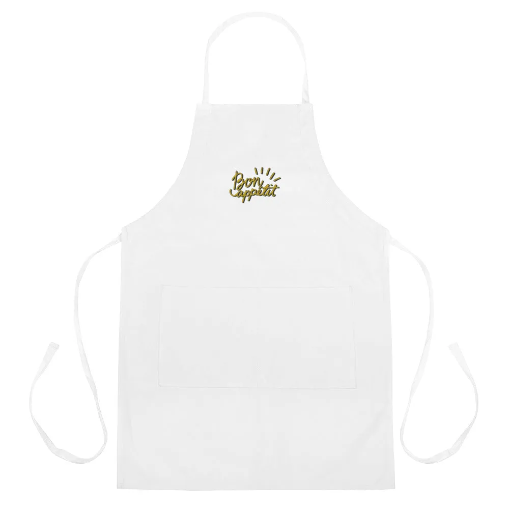 Bon Appetit Embroidered Apron