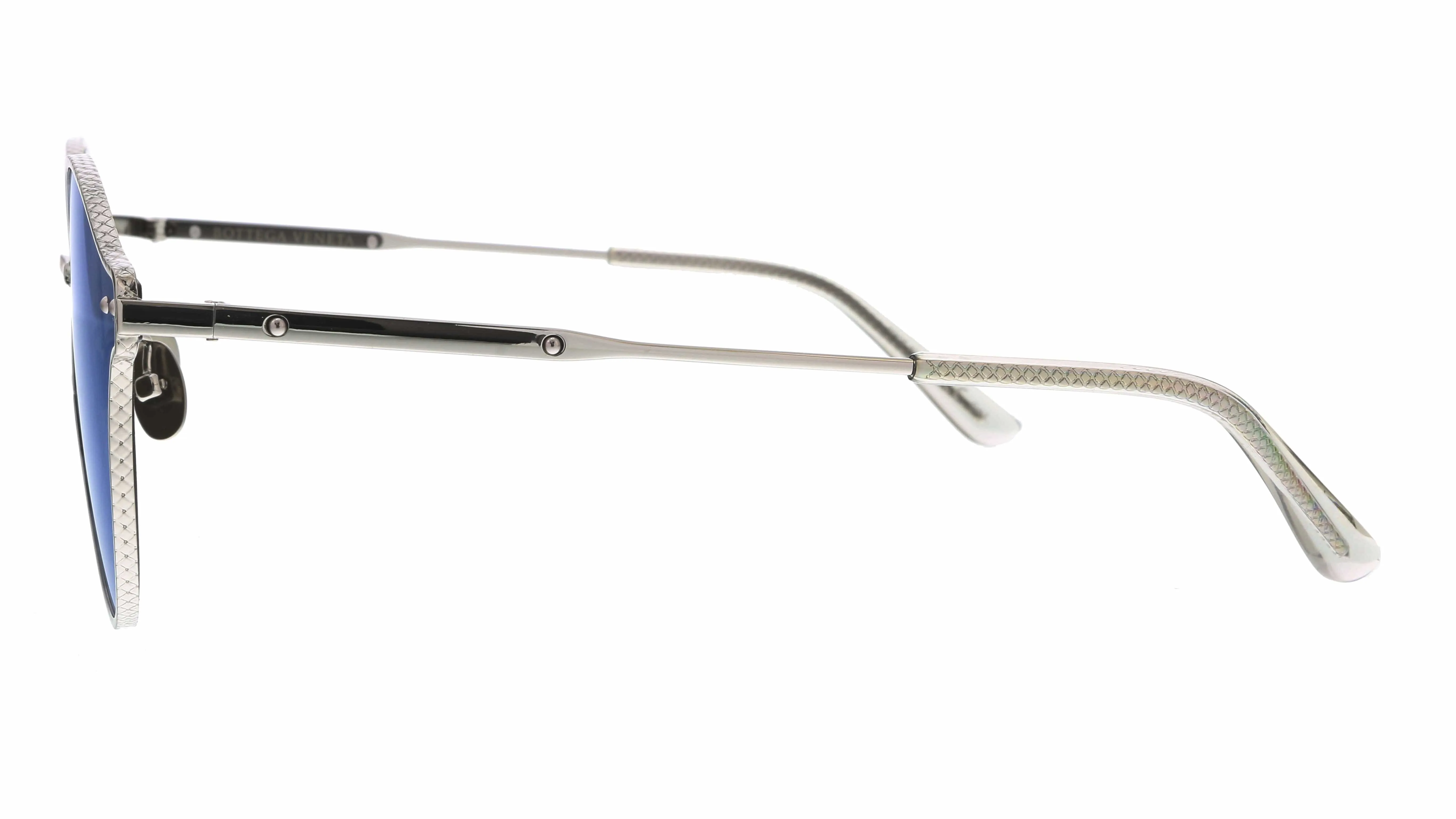 Bottega Veneta BV0139S-005  Silver  Round Sunglasses