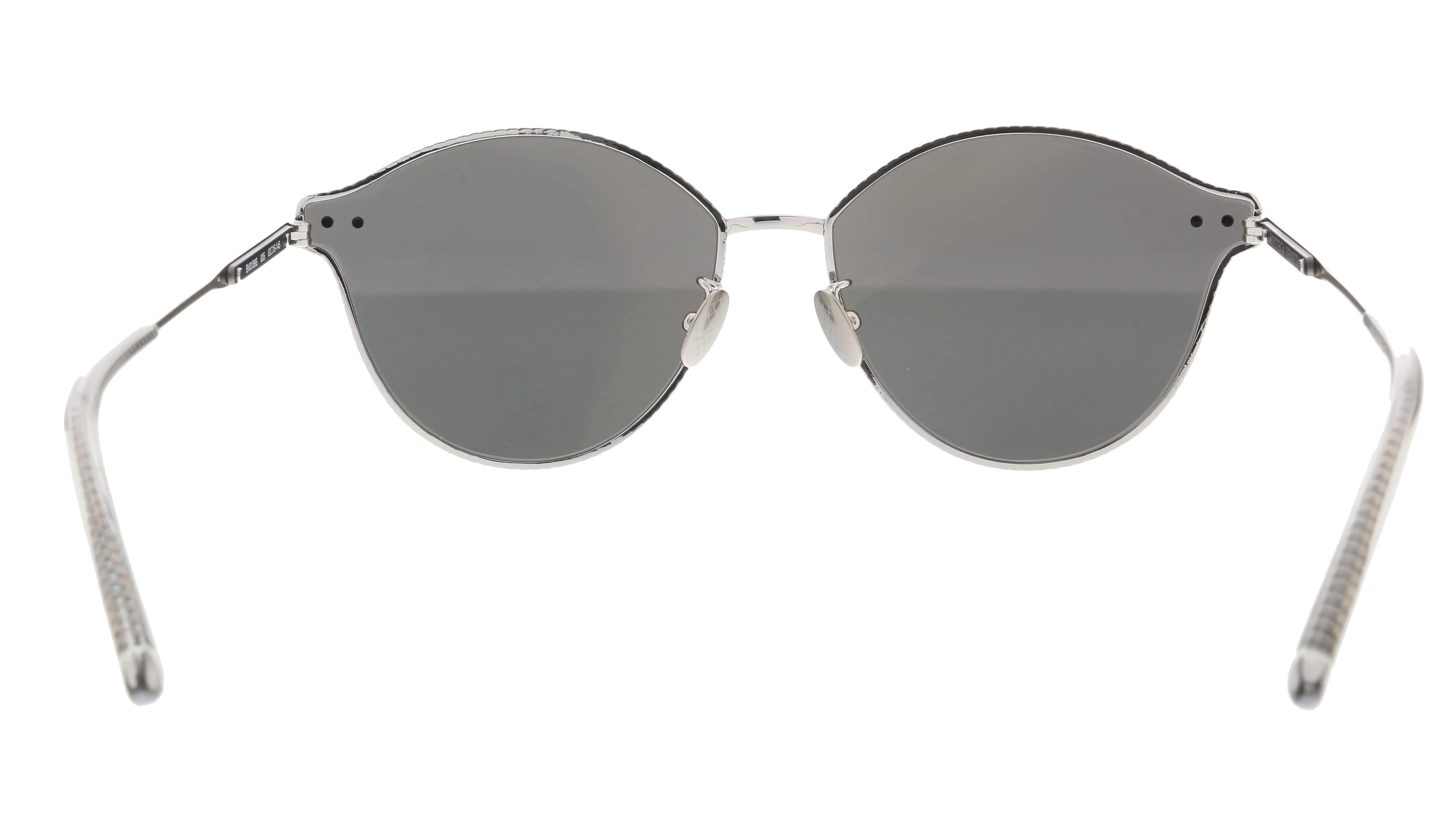 Bottega Veneta BV0139S-005  Silver  Round Sunglasses