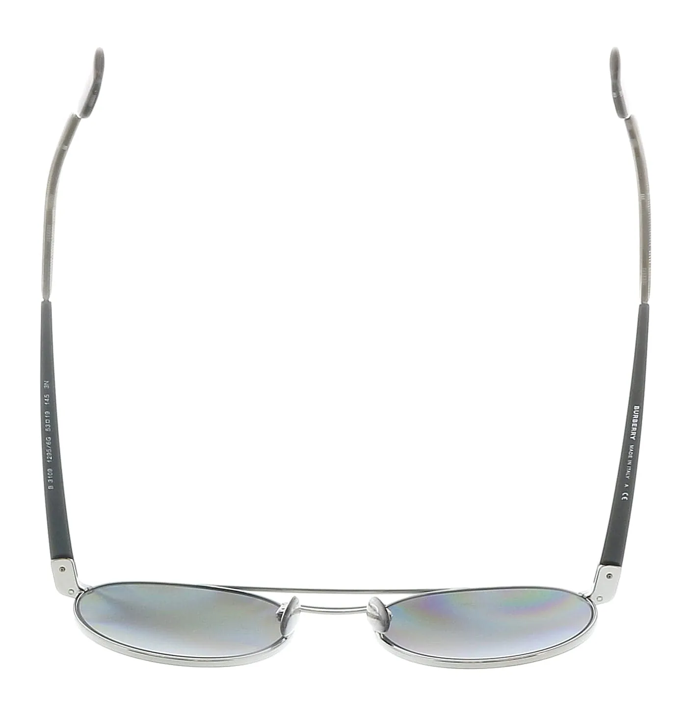 Burberry 0BE3109 12956G53 Gunmetal Full rim Aviator Sunglasses