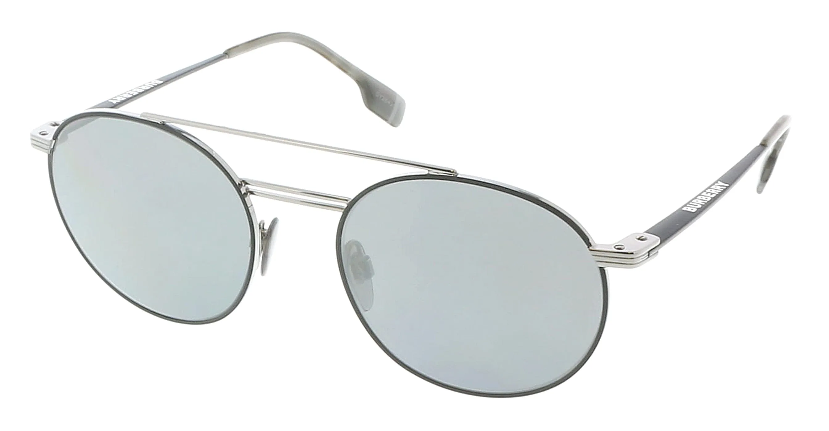 Burberry 0BE3109 12956G53 Gunmetal Full rim Aviator Sunglasses