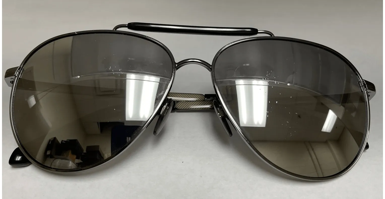 Burberry BE3097 1003Z3 Ruthenium Aviator Sunglasses