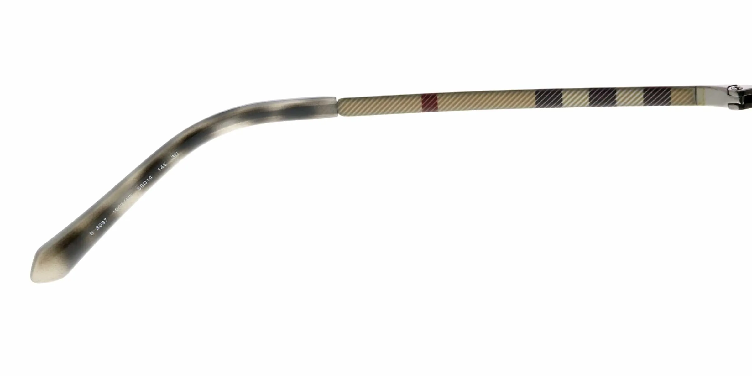 Burberry BE3097 1003Z3 Ruthenium Aviator Sunglasses