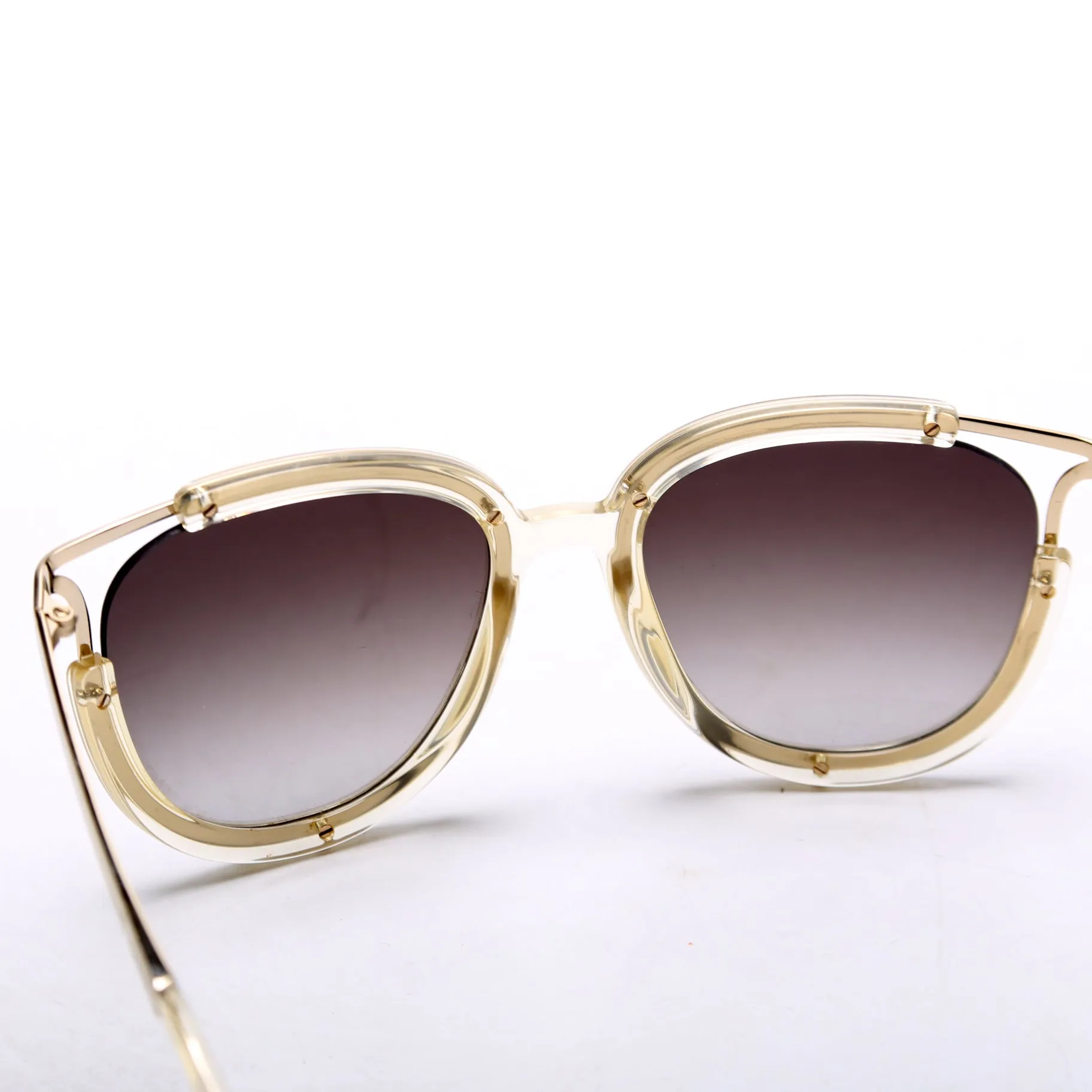 CE688S Jayme Cat Eye Sunglasses Clear/Gold