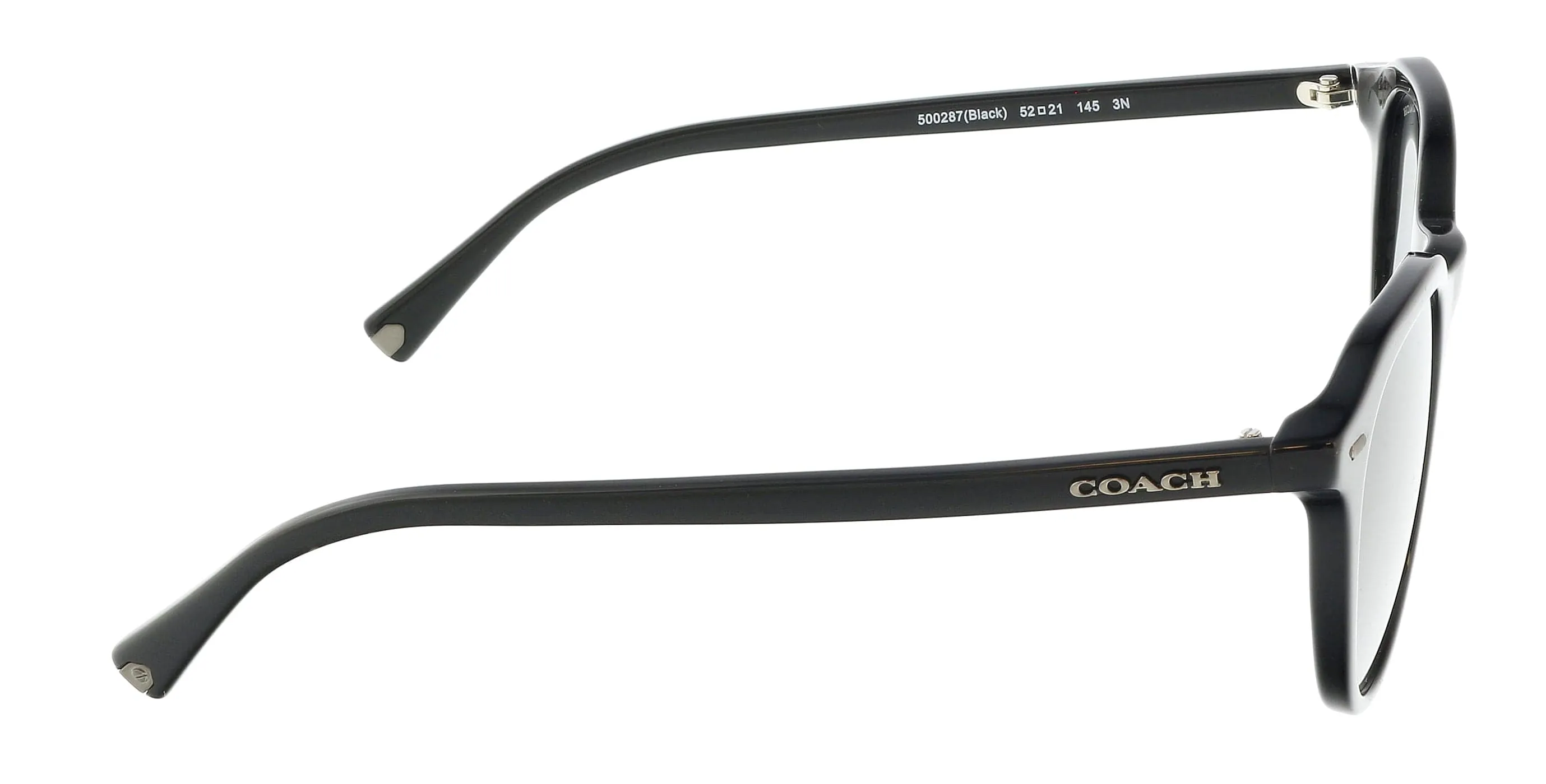 Coach 0HC8339U 500287 Black Round Full Rim Sunglasses