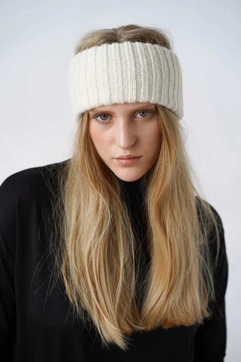 Eya Knitted Headband Ivory