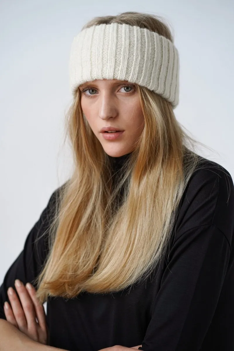 Eya Knitted Headband Ivory