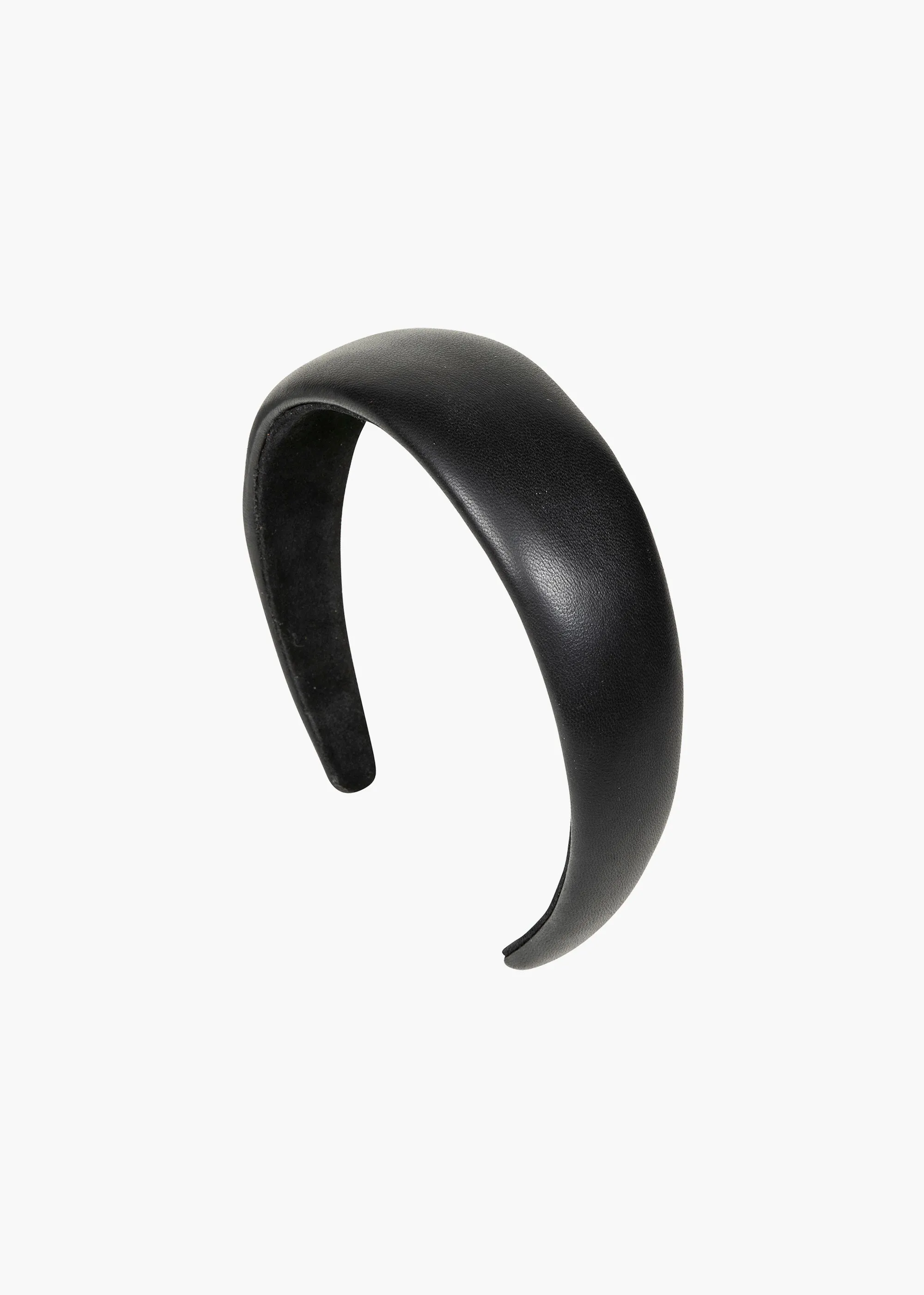 Leather Kate Headband -- Black