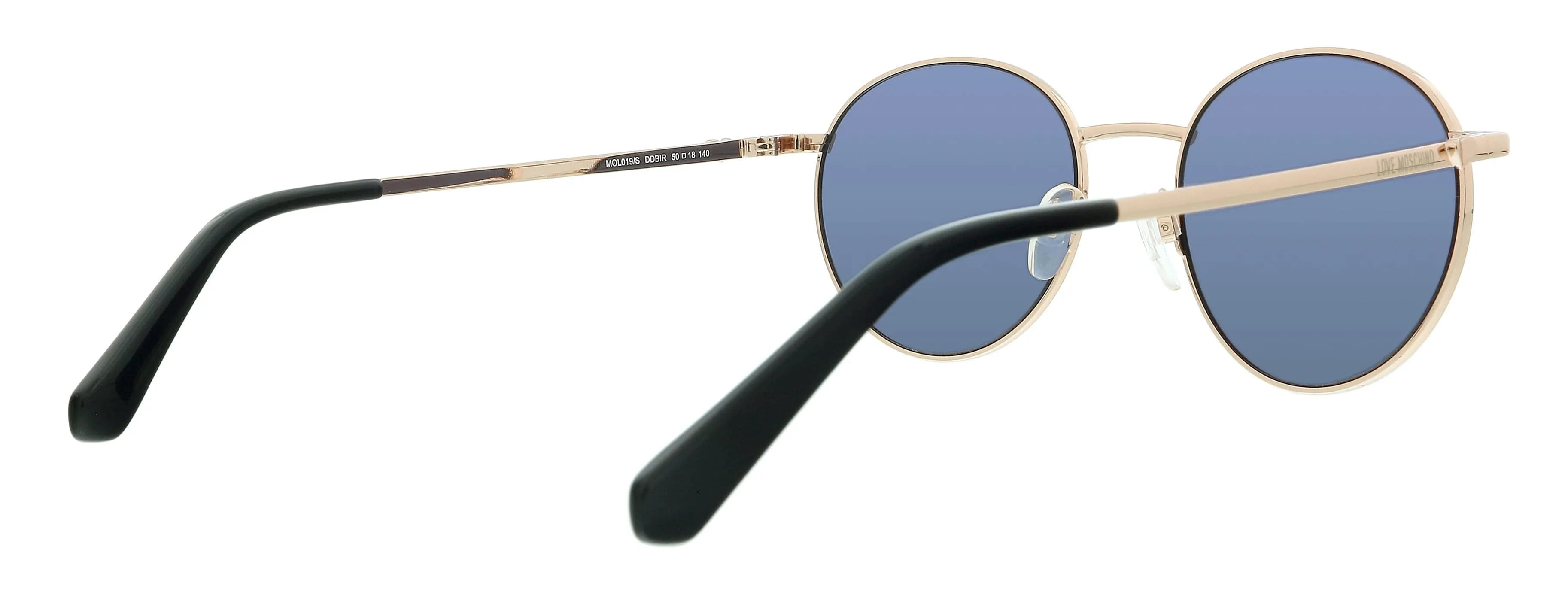 Love Moschino MOL019/S IR 0DDB Gold Copper Round Sunglasses