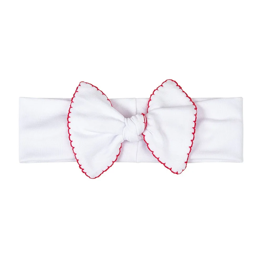 Magnolia Baby Girls White and Red Basics White Red Headband