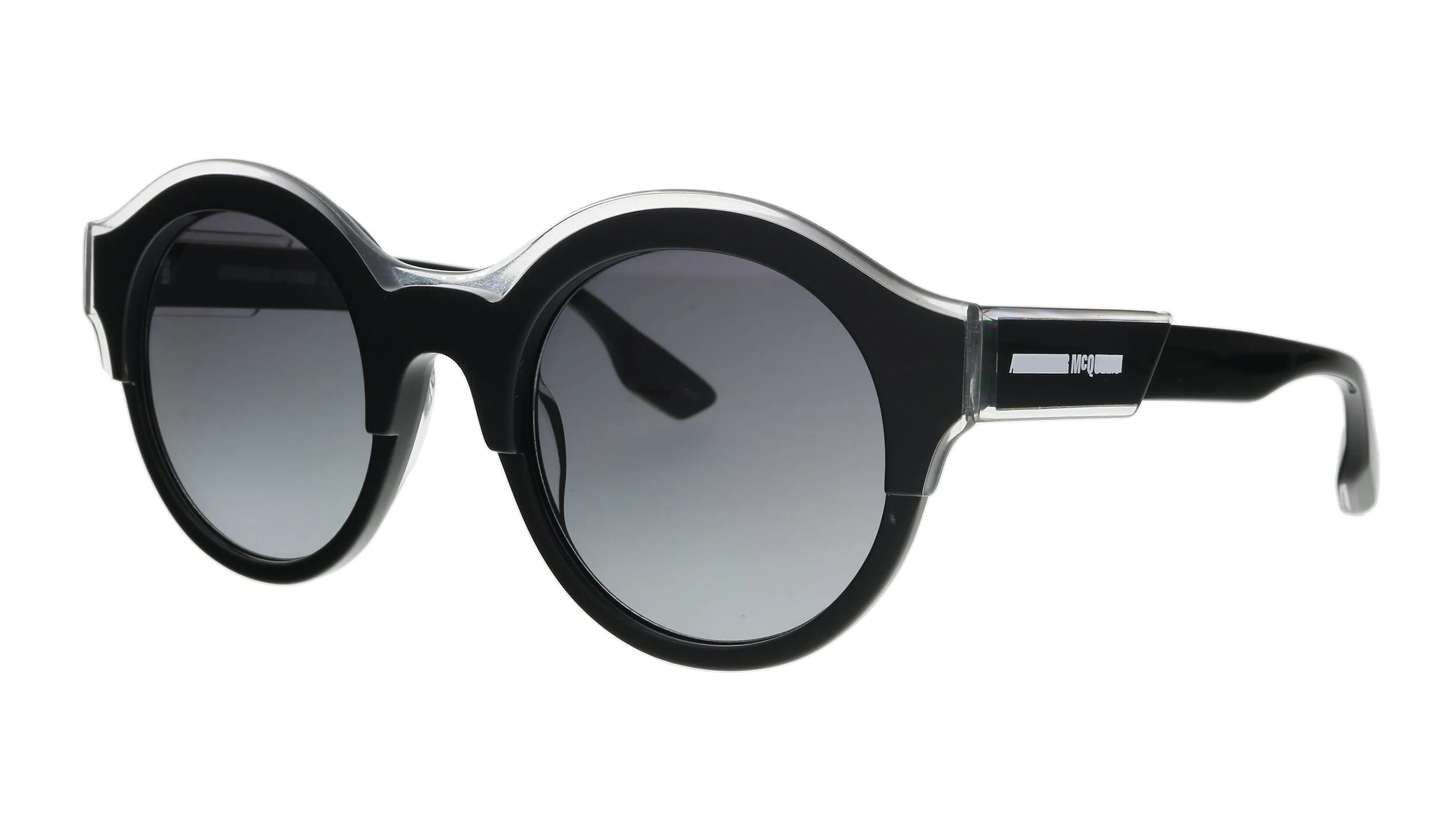 McQ MQ0003S-001 Black Round Sunglasses