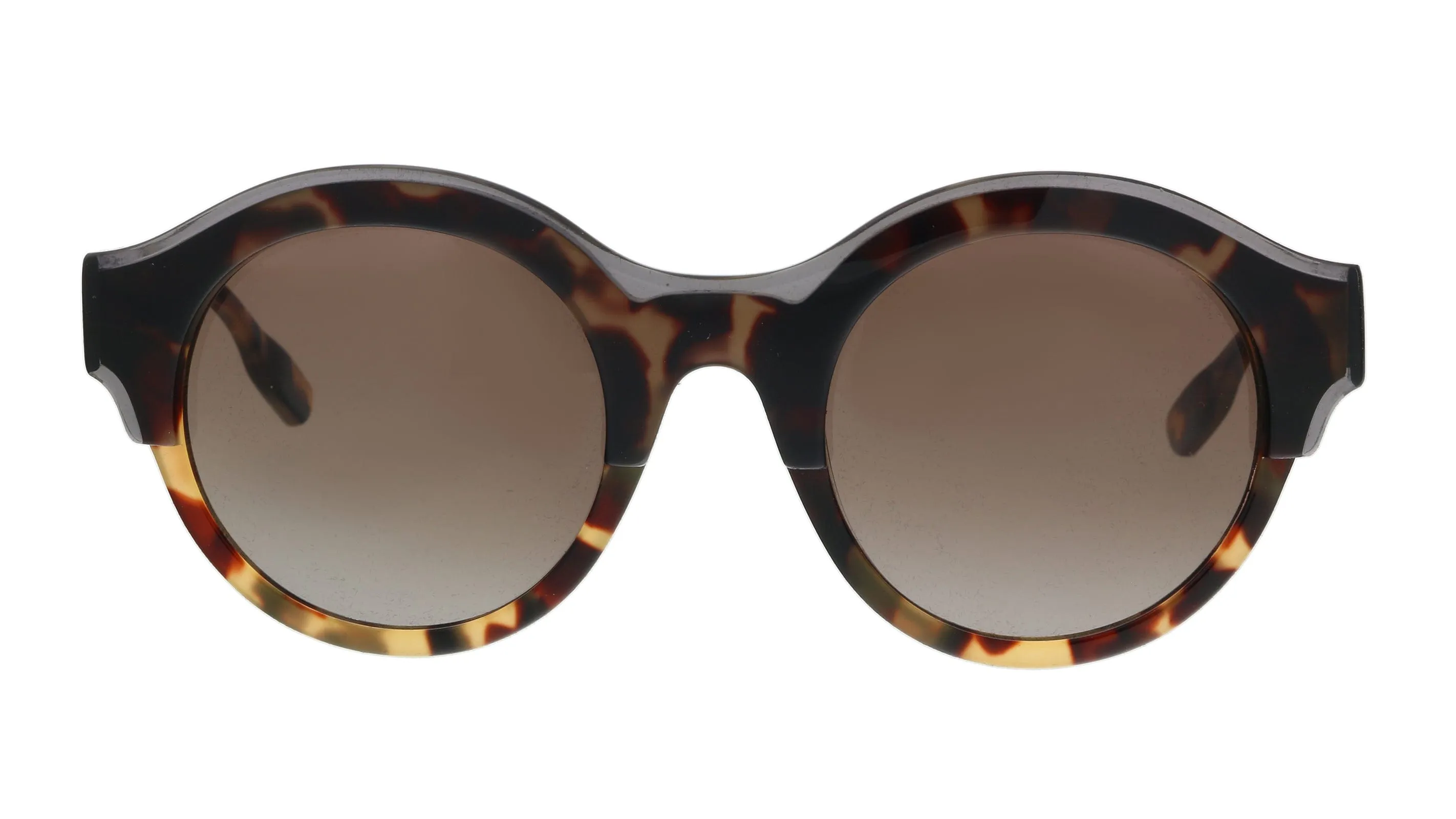 McQ MQ0003S-002 Havana Round Sunglasses