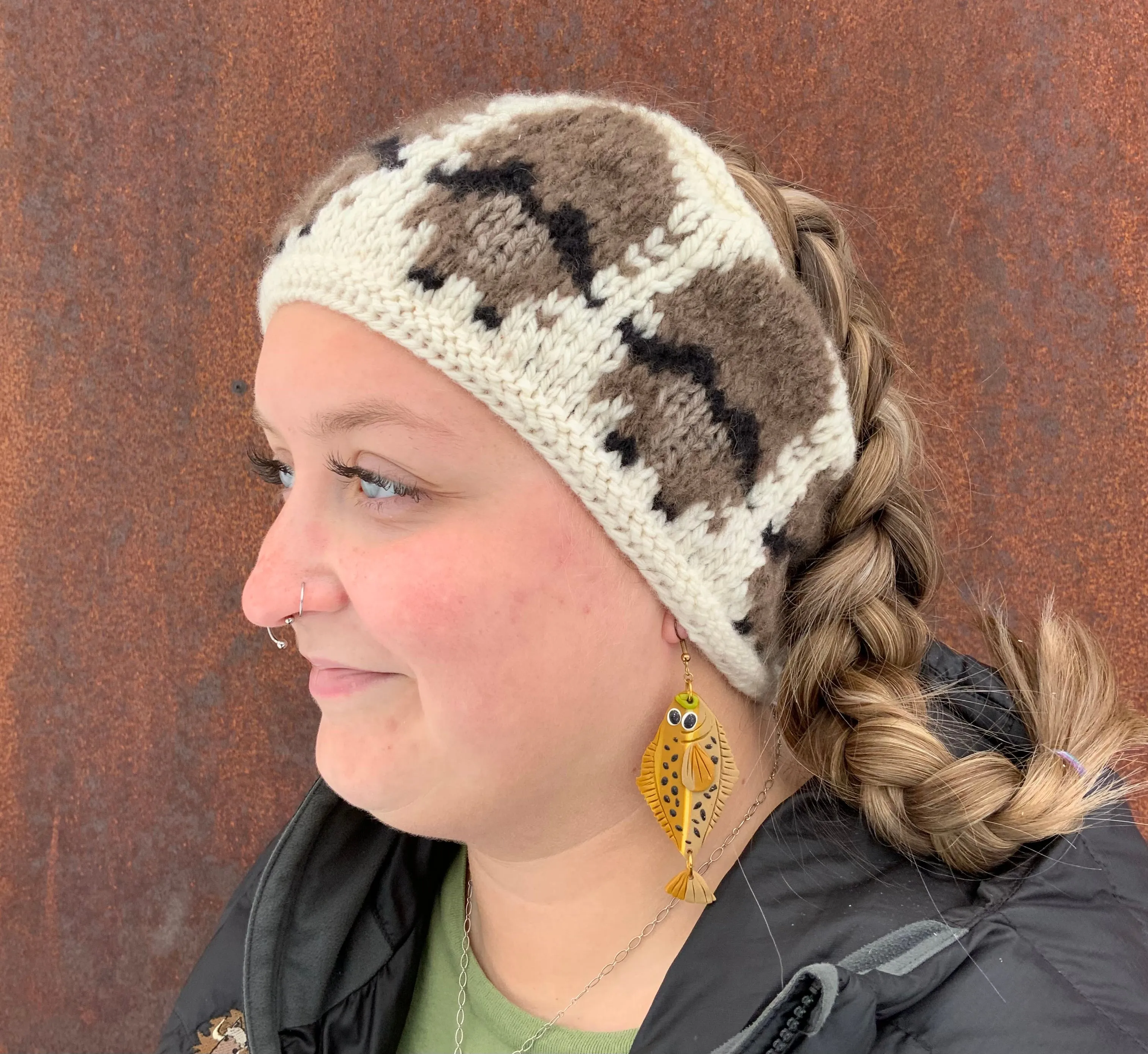 Merino Wool White Herd Circle Headbands