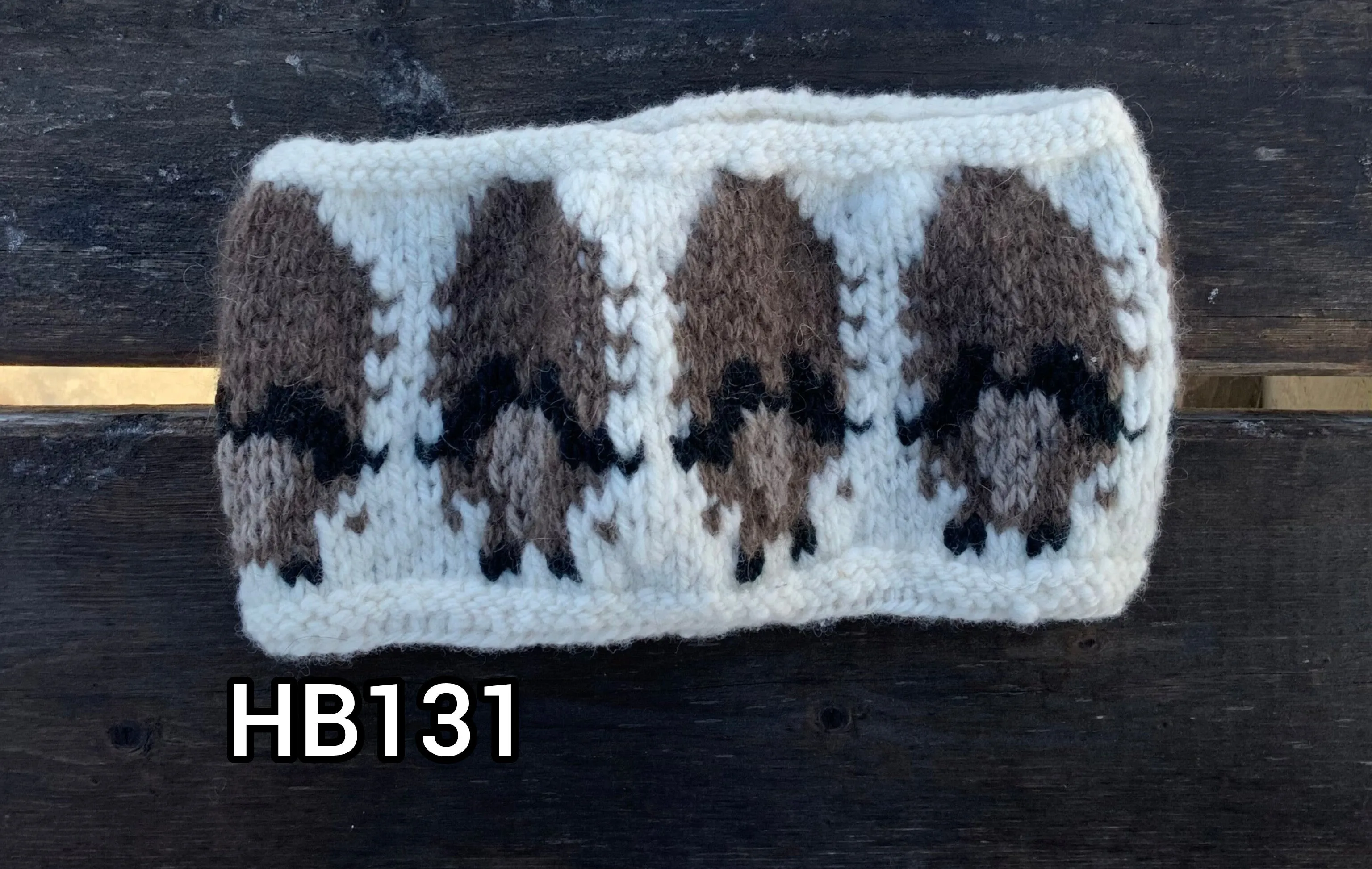 Merino Wool White Herd Circle Headbands