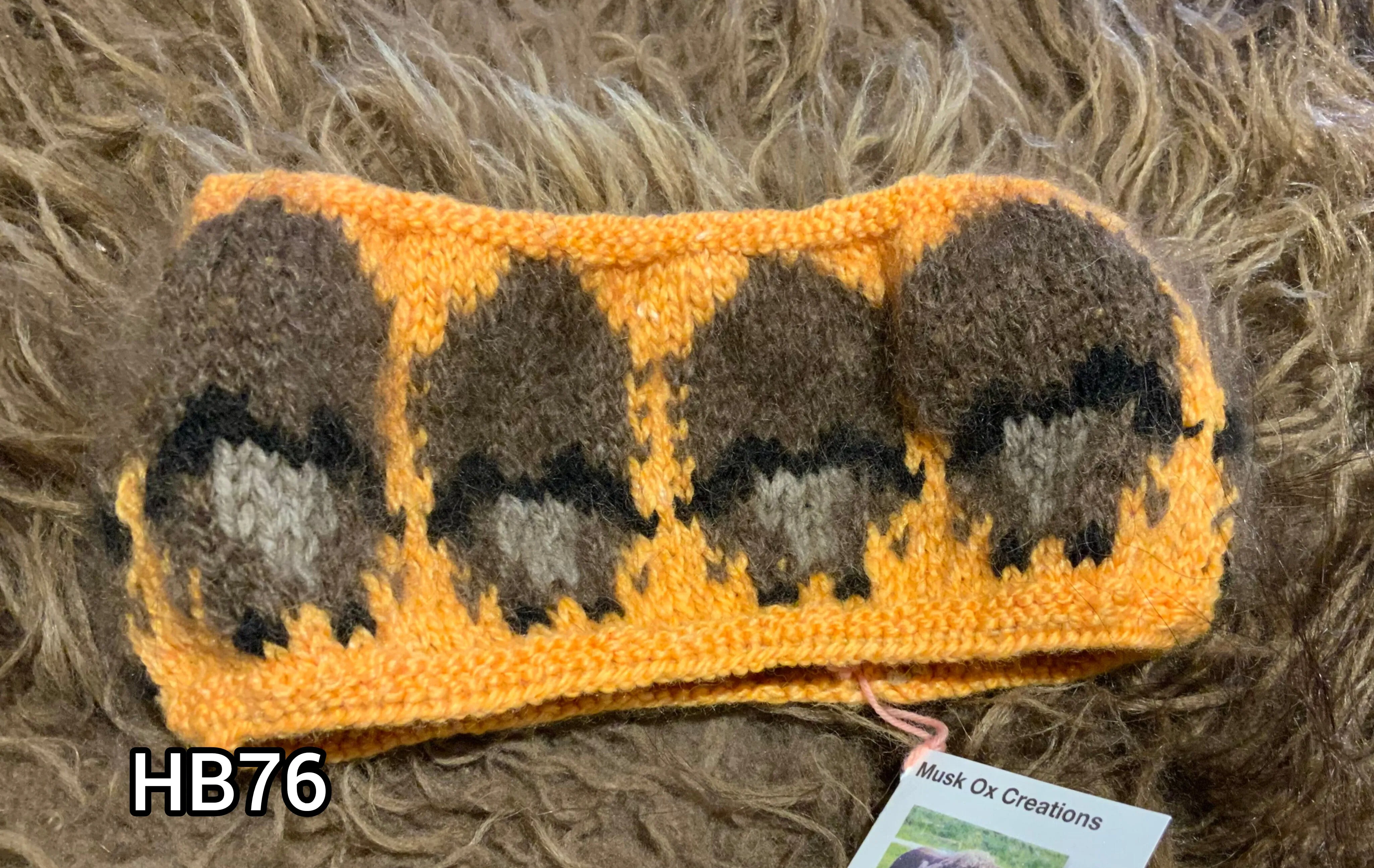 Merino Wool Yellow Herd Circle Headband
