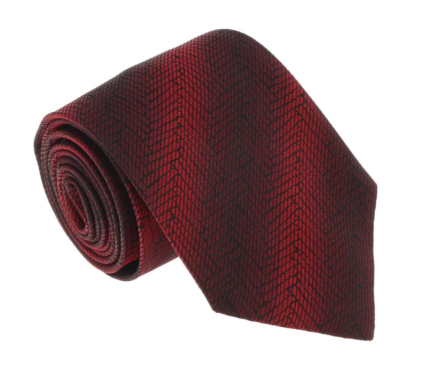 Missoni U4547 Red/Black Graphic Pure Silk Tie