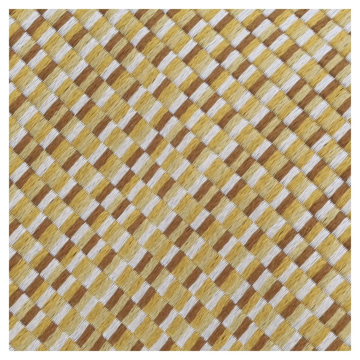 Missoni U5299 Gold Check Pure Silk Tie