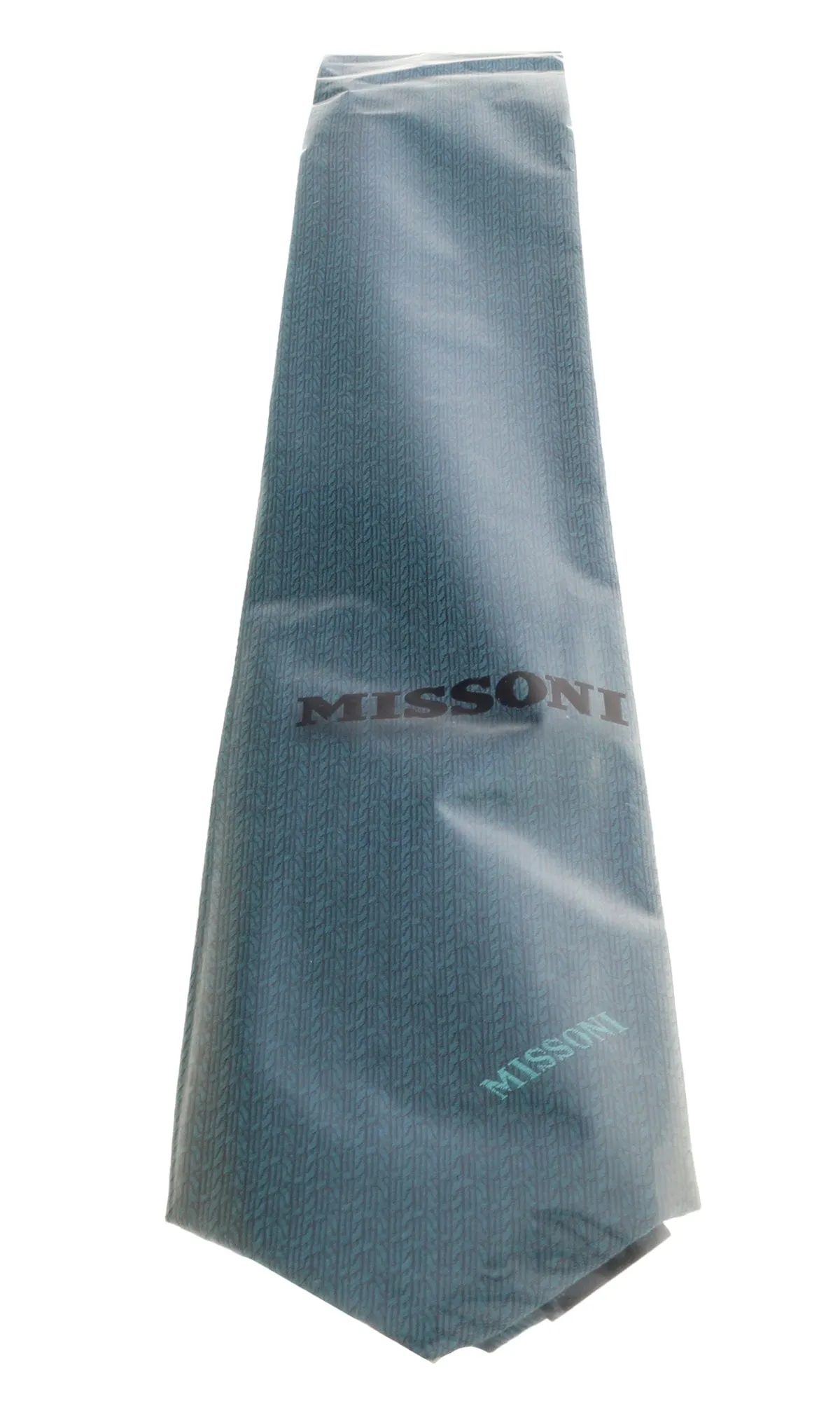 Missoni U5568 Green Barleycorn Pure Silk Tie