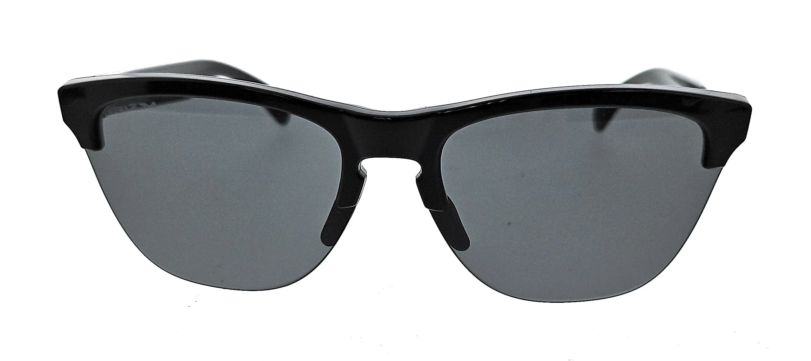 Oakley 0OO9374 937439 FROGSKIN  Semi-Rimless Black w/Print  Round Sunglasses