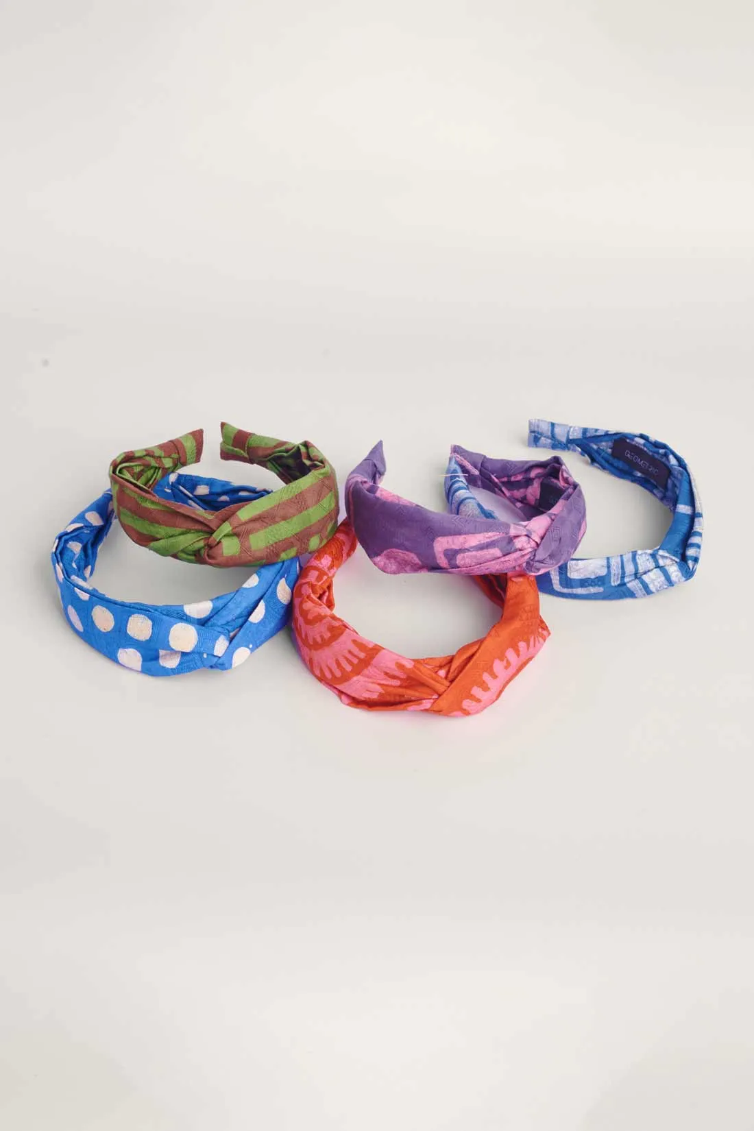 Polka Blue Headband