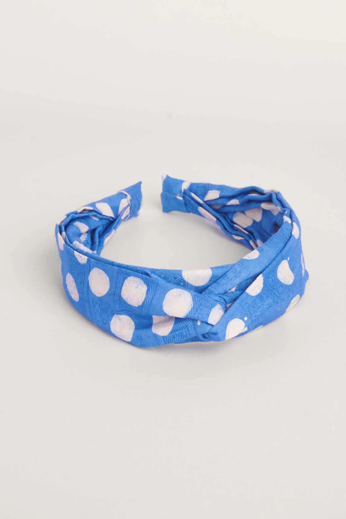 Polka Blue Headband