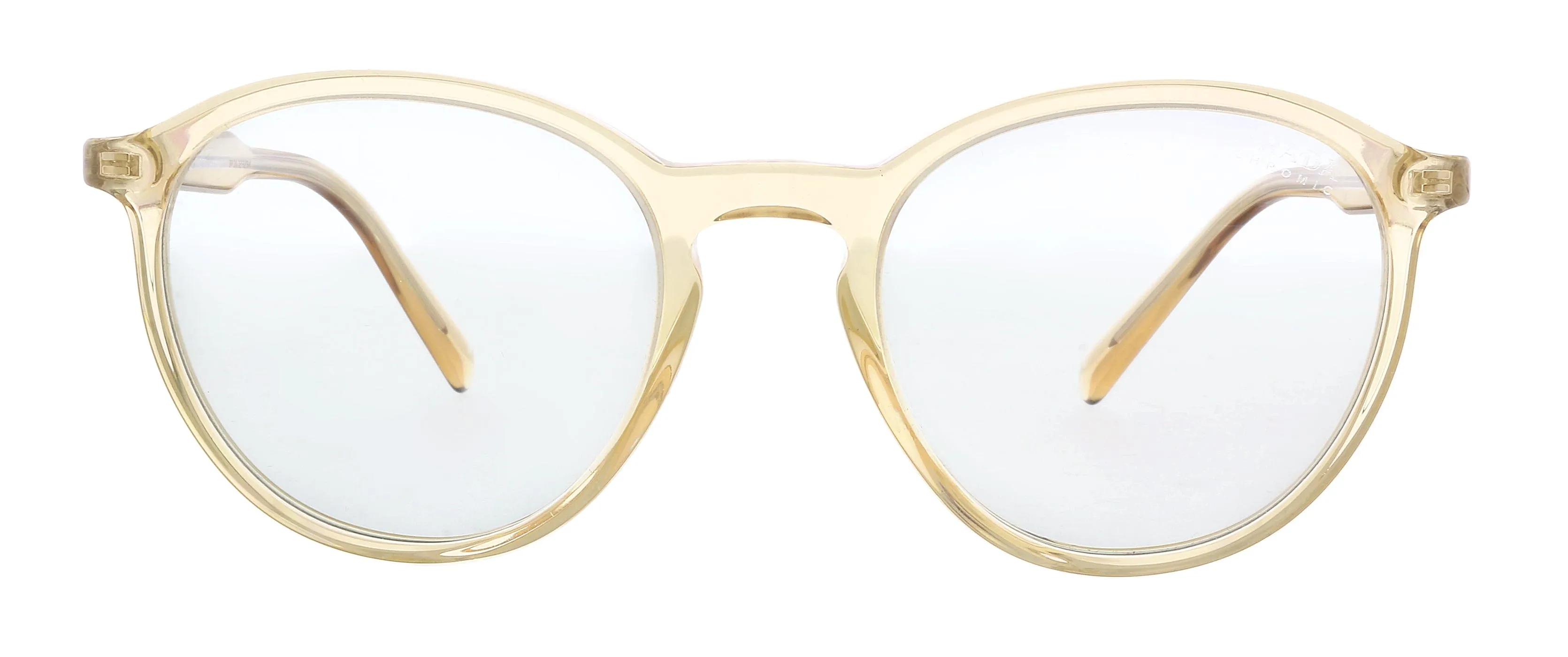 Prada 
0PR 05XS 01N07D Conceptual Clear Yellow  Phantos Round Sunglasses